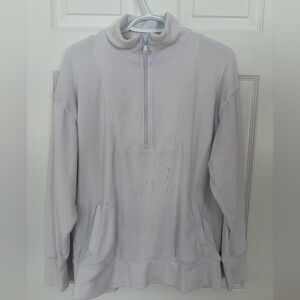 Aerie Offline Terry Cloth Quarter Zip Sweatshirt